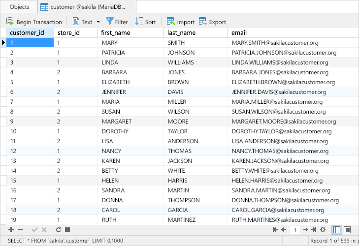 Import sort. База данных SQLITE. Navicat for SQLITE. Сравнительная таблица баз данных с MARIADB. Navicat for MYSQL.