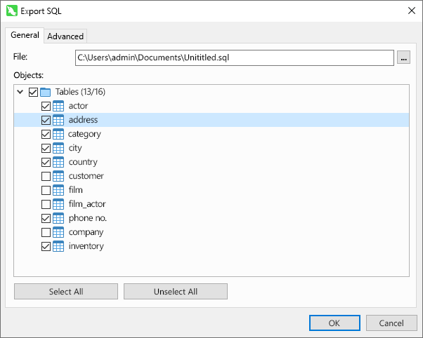 SQL Code Generation