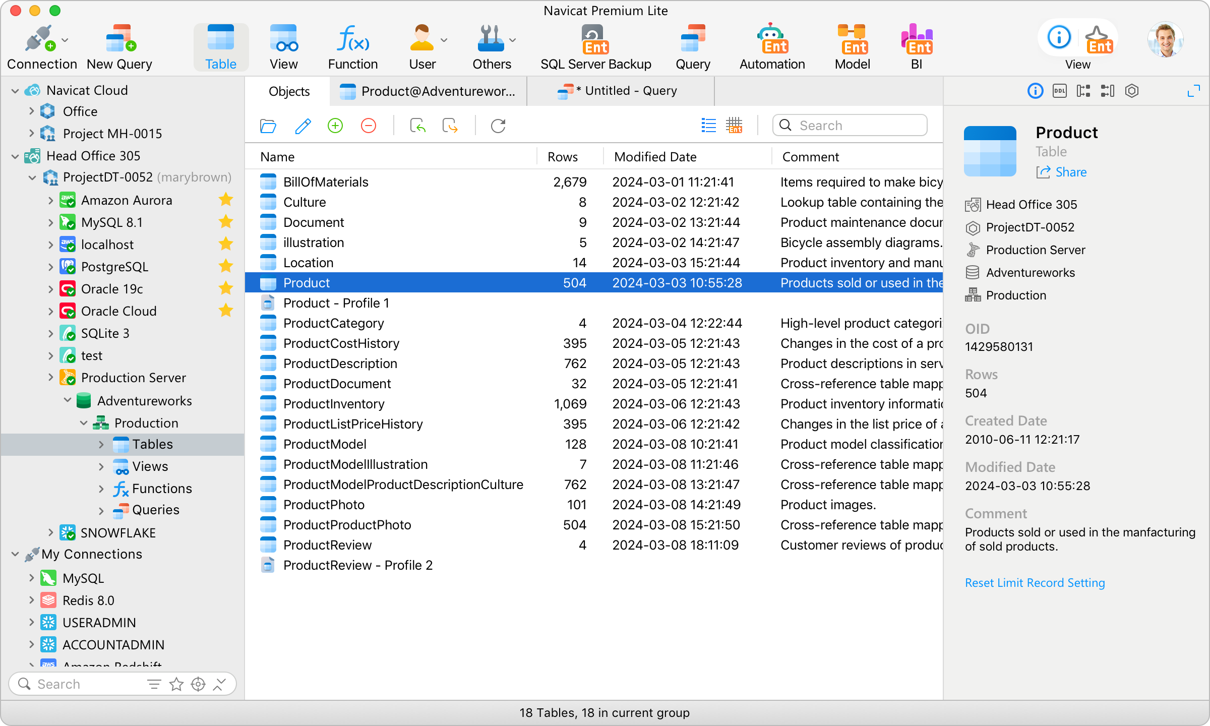 Navicat Premium Lite 18.0 簡體中文版 for macOS Apple Silicon