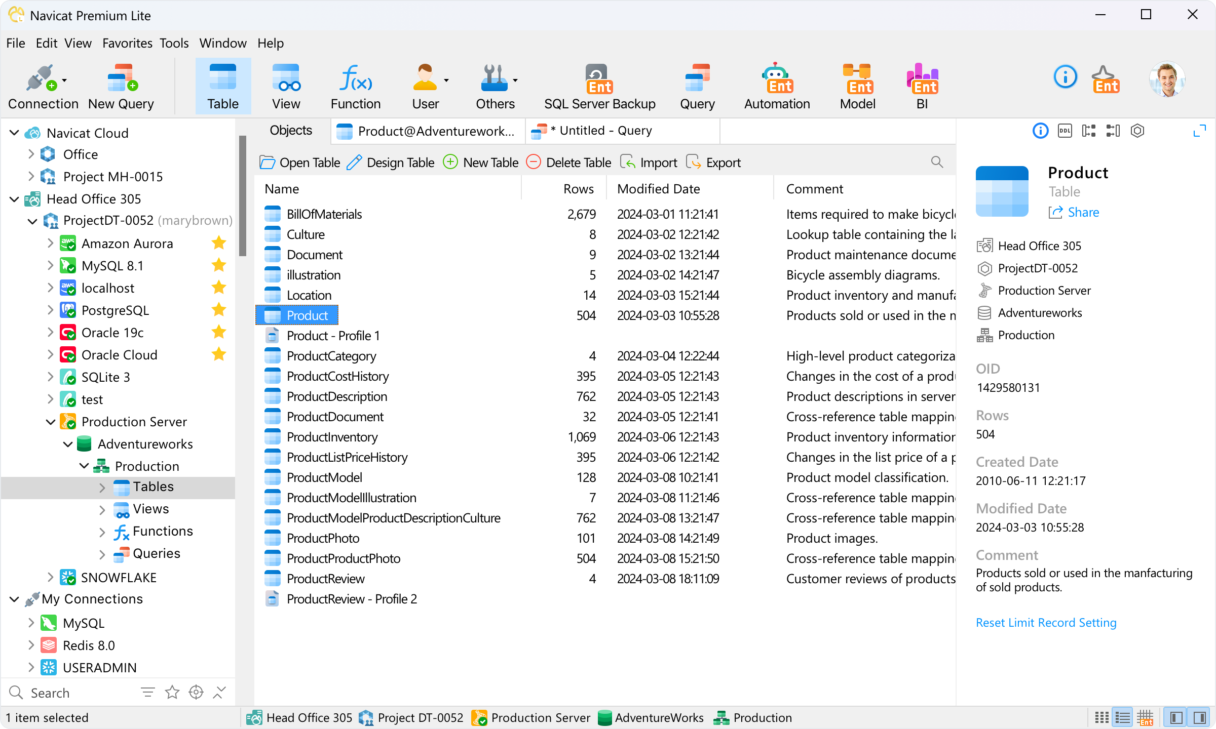 Navicat Premium Lite 18.0 簡體中文版 for Windows