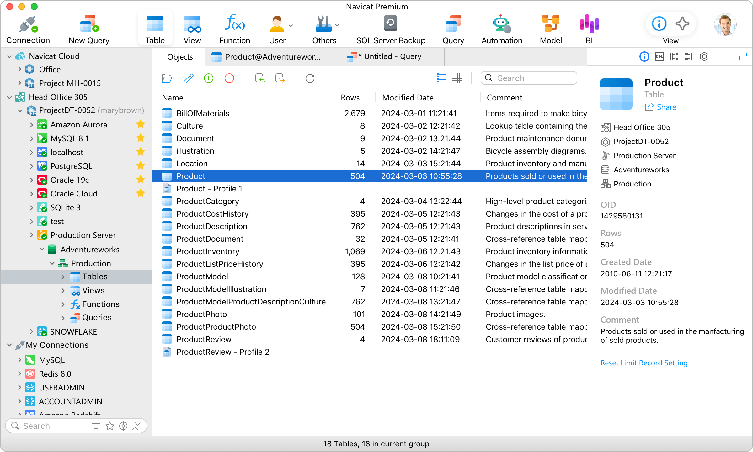 Navicat Premium 18.0 繁體中文版 for macOS Apple Silicon
