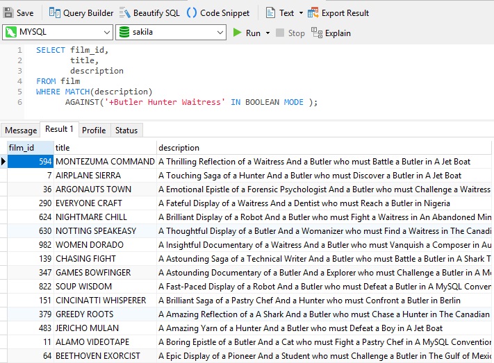 MySQL - Boolean Mode Multi