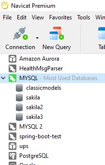 Open Most Used Databases connection (28K)