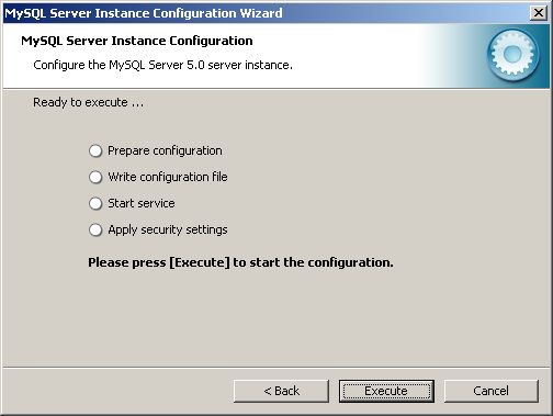 Execute button